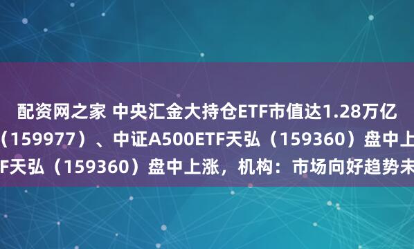 配资网之家 中央汇金大持仓ETF市值达1.28万亿元，创业板ETF天弘（159977）、中证A500ETF天弘（159360）盘中上涨，机构：市场向好趋势未改